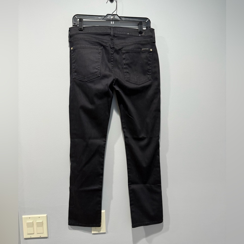 7 for all mankind black relaxed, skinny Jeans